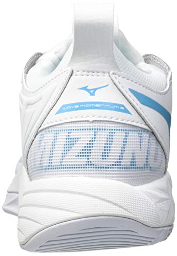 Mizuno Wave Momentum 2, Zapatillas de vóleibol Mujer, Blueatoll Blanco Pinkglo, 43 EU