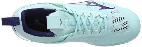 Mizuno Wave Momentum, Zapatillas de Voleibol Mujer, Luz Azul Azul Astral Aura Blanco 28, 38 EU