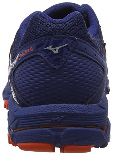 Mizuno Wave Mujin 5, Zapatillas de Running para Hombre, Rojo (Cherrytomato/Silver/Estate Blue 03), 42.5 EU