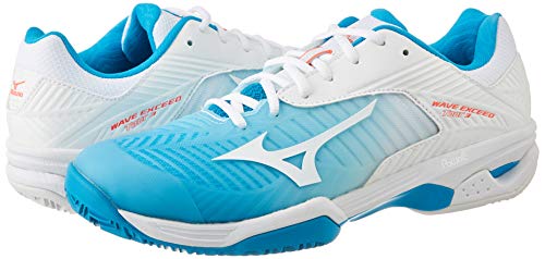 Mizuno Wave Mujin 5, Zapatillas de Trail Running Mujer, Black Black Glacier Gray Hot Coral 31, 41 EU