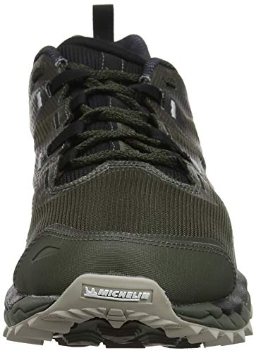 Mizuno Wave Mujin 6, Zapatillas de Trail Running Hombre, Noir Argent, 44.5 EU
