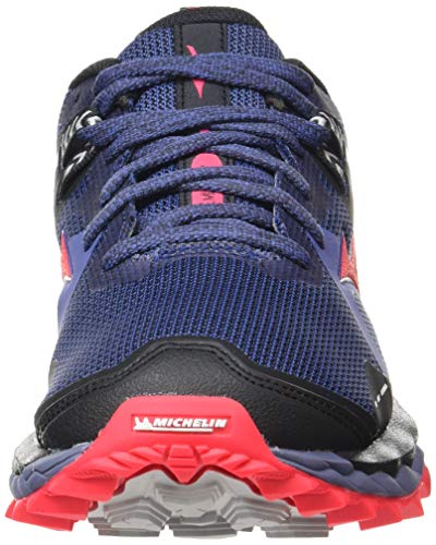 Mizuno Wave Mujin 7, Zapatillas para Carreras de montaña Mujer, Marlin/Lunarrock/Dpink, 37 EU