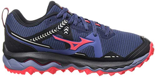 Mizuno Wave Mujin 7, Zapatillas para Carreras de montaña Mujer, Marlin/Lunarrock/Dpink, 41 EU