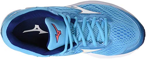 Mizuno Wave Rider 22, Zapatillas de Running Mujer, Azul (Blueatoll/White/Georgiapeach 01), 37 EU