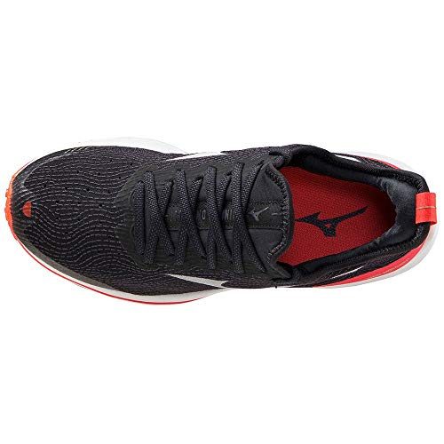 Mizuno Wave Rider Neo (W), Zapatillas de Running Mujer, Black/White/Ignition Red, 40 EU