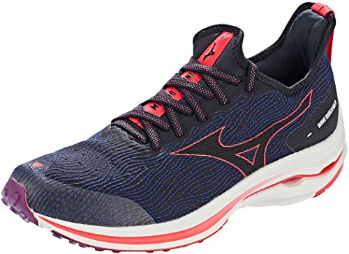 Mizuno Wave Rider Neo, Zapatillas para Correr Mujer, Black/Black/Diva Pink, 40 EU