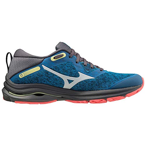 Mizuno Wave Rider TT 2 (W), Zapatillas de Trail Running Mujer, Diva Blue/Dawn Blue/HCoral, 40.5 EU