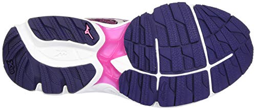 Mizuno Wave Rider TT Neutralschuh Damen-Berry, Dunkelblau, Zapatillas de Running Calzado Neutro Mujer, Rose Noir, 38.5 EU