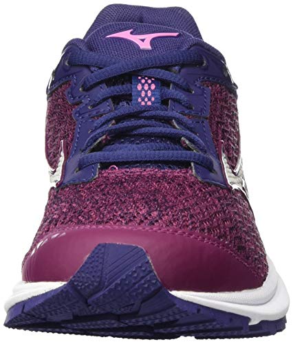 Mizuno Wave Rider TT Neutralschuh Damen-Berry, Dunkelblau, Zapatillas de Running Calzado Neutro Mujer, Rose Noir, 38.5 EU
