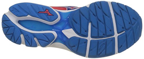 Mizuno Wave Rider W, Zapatillas de Running para Mujer, Multicolor (Paradisepink/blueaster/White), 37 EU