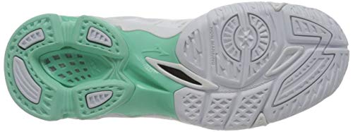 Mizuno Wave Voltage, Zapatillas de vleibol Mujer, Blanco Fierycoral2 Iceg, 43 EU