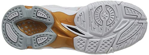 Mizuno Wave Voltage, Zapatos de Voleibol Mujer, Blanco (Nimbus Cloud/10135c/Wht 52), 38 EU