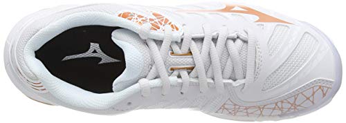 Mizuno Wave Voltage, Zapatos de Voleibol Mujer, Blanco (Nimbus Cloud/10135c/Wht 52), 41 EU