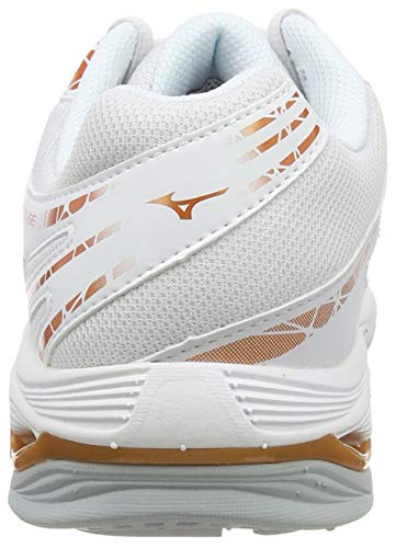 Mizuno Wave Voltage, Zapatos de Voleibol Mujer, Blanco (Nimbus Cloud/10135c/Wht 52), 41 EU