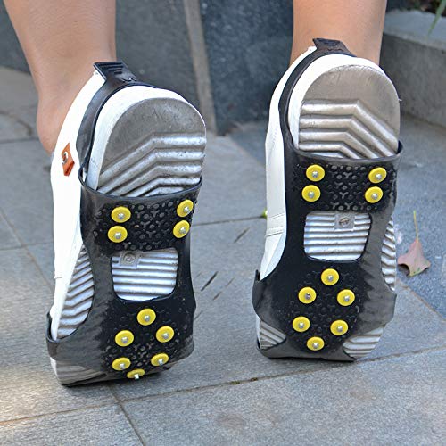 MNJM Calzado antideslizante de silicona para escalada de hielo y nieve