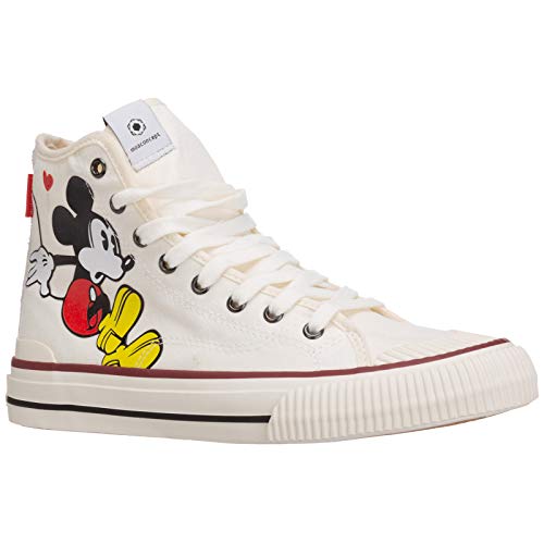 Moa Master of Arts Mujer Disney Mickey Mouse Sneakers alte Bianco 40 EU