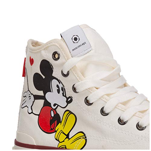 Moa Master of Arts Mujer Disney Mickey Mouse Sneakers alte Bianco 40 EU