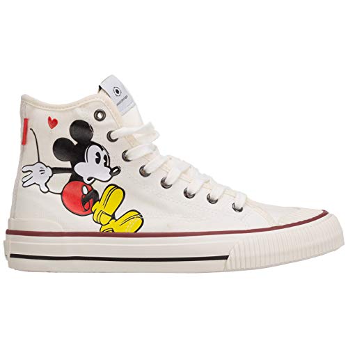 Moa Master of Arts Mujer Disney Mickey Mouse Sneakers alte Bianco 40 EU