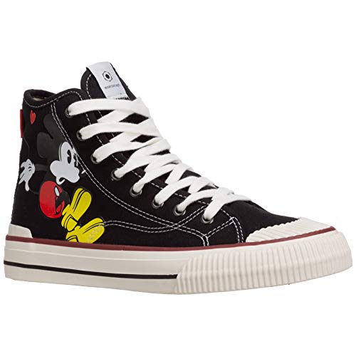 Moa Master of Arts Mujer Disney Mickey Mouse Zapatillas Altas Nero 37 EU