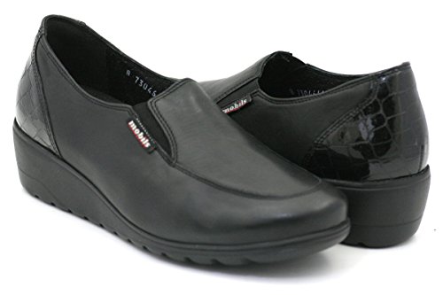 Mobils by Mephisto James Sandalias socavada Hombre con el pie en Retirada del Corcho 7800-1800 Black tamaño : 37 EU