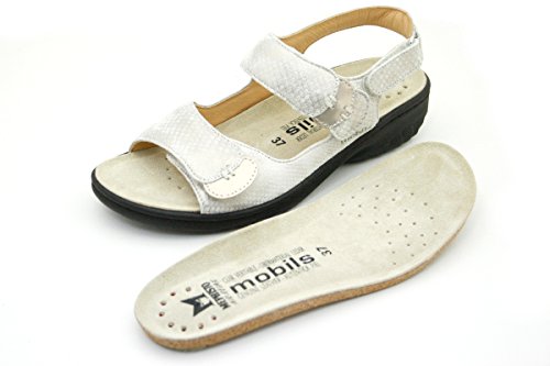 Mobils by Mephisto Quirina Mujer Sandalias con el pie en Retirada del Corcho 12912-30053 Light Sand tamaño : 42 EU