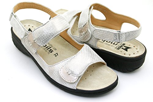 Mobils by Mephisto Quirina Mujer Sandalias con el pie en Retirada del Corcho 12912-30053 Light Sand tamaño : 42 EU