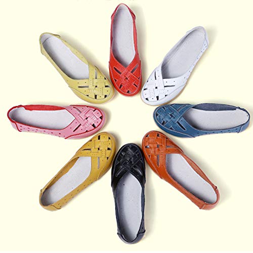 Mocasines para Mujer Ligero Loafers Casual Zapatillas Verano Zapatos del Barco Zapatos para Mujer Zapatos de Conducción Azul 40EU=41CN