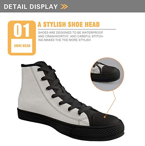 MODEGA Impression Colorée Chaussures Haut-Top Coloré De Toile D'Impression Baskets Confortables Blanc Pour Chaussures De SPOR