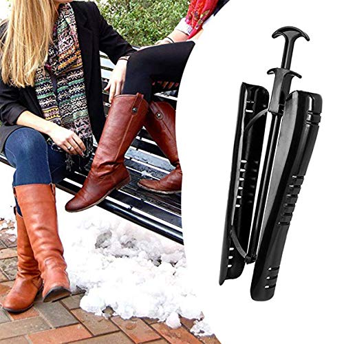 Moldeador de botas, 2 piezas negras insertadas hasta la rodilla, herramienta de apoyo para botas altas