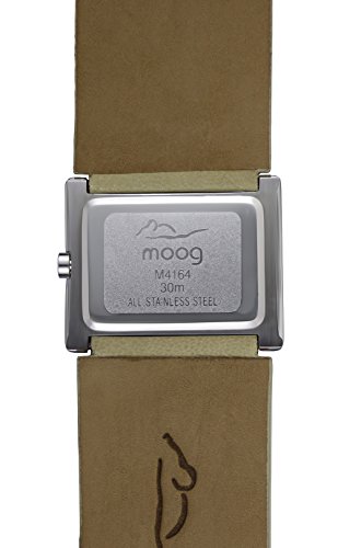 Moog Paris Supra Reloj para Mujer con Esfera Púrpura, Correa Blanca de Piel Genuina - M41642-013