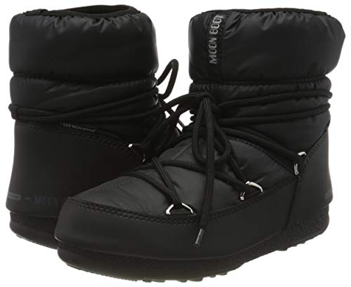 Moon-boot Low Nylon WP, Botas de Nieve Unisex Adulto, Negro (Negro 001), 37 EU