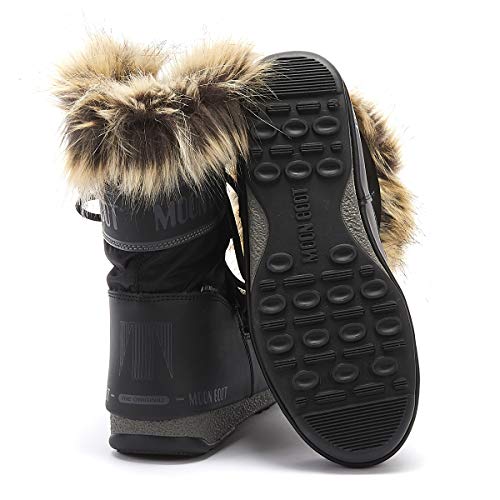 Moon-boot Monaco Low Wp2, Botas de Nieve Unisex Adulto, Negro (Negro 001), 39 EU