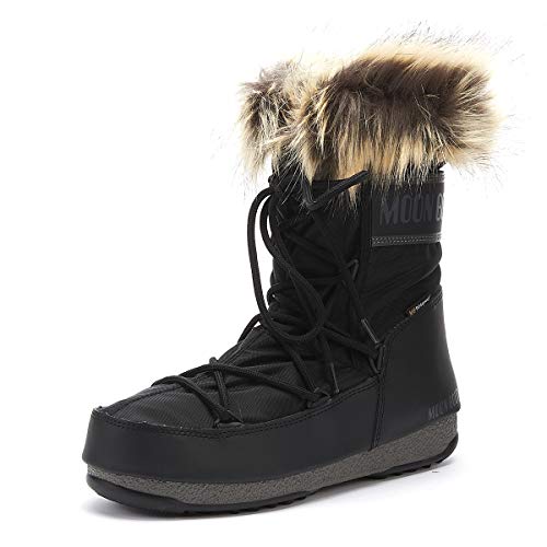 Moon-boot Monaco Low Wp2, Botas de Nieve Unisex Adulto, Negro (Negro 001), 39 EU
