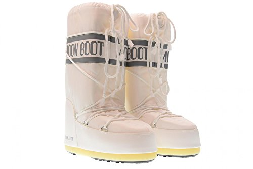 MOON BOOT Nylon, Botas de Nieve Unisex, Blanco White 006, 39