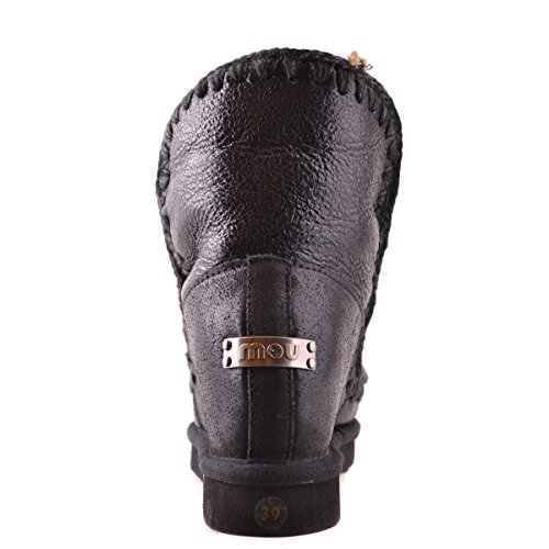 Mou Eskimo Boot Wedge - Botas para mujer Negro Glitter Black 36
