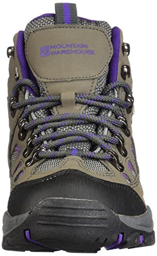 Mountain Warehouse Botas Adventurer Impermeables para Mujer - Duraderas, Transpirables, Empeine sintético y Plantilla Acolchada - Ideales para excursiones y Senderismo Gris Talla Zapatos Mujer 39 EU