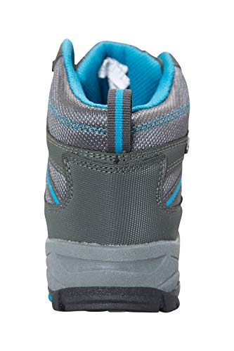 Mountain Warehouse Botas Impermeables Rapid para Mujer - Zapatos para Caminar Superiores de Gamuza y Malla, Zapatos duraderos, Botas de Suela de Goma para Damas Verde Agua Talla Zapatos Mujer 37 EU