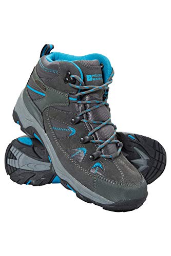 Mountain Warehouse Botas Impermeables Rapid para Mujer - Zapatos para Caminar Superiores de Gamuza y Malla, Zapatos duraderos, Botas de Suela de Goma para Damas Verde Agua Talla Zapatos Mujer 37 EU