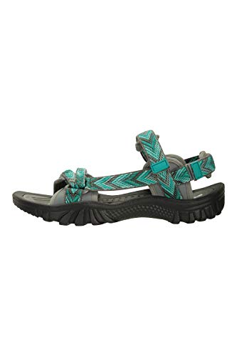 Mountain Warehouse Cyprus Sandalias para Mujer - Calzado Transpirable para Mujer, Forro de Neopreno, Plantilla con Cobertura de Microfibra - Deporte, Gimnasio, cámping Azul Talla Zapatos Mujer 38 EU