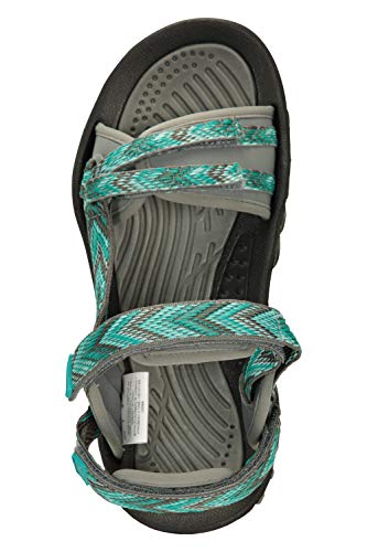 Mountain Warehouse Cyprus Sandalias para Mujer - Calzado Transpirable para Mujer, Forro de Neopreno, Plantilla con Cobertura de Microfibra - Deporte, Gimnasio, cámping Azul Talla Zapatos Mujer 39 EU