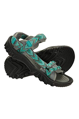 Mountain Warehouse Cyprus Sandalias para Mujer - Calzado Transpirable para Mujer, Forro de Neopreno, Plantilla con Cobertura de Microfibra - Deporte, Gimnasio, cámping Azul Talla Zapatos Mujer 39 EU