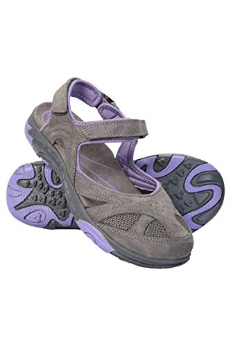Mountain Warehouse Sandalias Cubiertas para Mujer Bournemouth - Calzado de Verano Duradero, Casual, Ligero, Cuidado fácil - para Caminar, la Playa, Vacaciones Morado Oscuro Talla Zapatos Mujer 39 EU