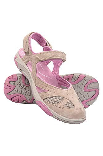 Mountain Warehouse Sandalias Cubiertas para Mujer Bournemouth - Calzado de Verano Duradero, Casual, Ligero, Cuidado fácil - para Caminar, la Playa, Vacaciones Marrón Talla Zapatos Mujer 38 EU