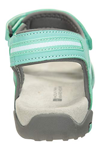 Mountain Warehouse Sandalias Oia Mujer - Zapatos Ligeros de Verano, Flexibles, Espuma amortiguadora, Cierre de Gancho y Bucle - para Caminar, Viajar, el Verano Menta Talla Zapatos Mujer 38 EU