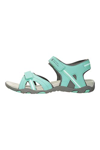 Mountain Warehouse Sandalias Oia Mujer - Zapatos Ligeros de Verano, Flexibles, Espuma amortiguadora, Cierre de Gancho y Bucle - para Caminar, Viajar, el Verano Menta Talla Zapatos Mujer 38 EU