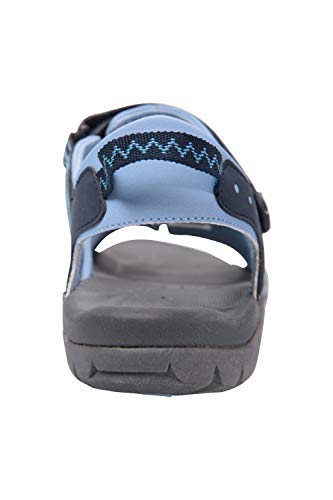 Mountain Warehouse Sandalias para Mujer Santorini - Correas Ajustables, Plantilla Acolchada, Suela de Goma - para Caminar, Playa, Viajar, Vacaciones Azul Marino Talla Zapatos Mujer 38 EU