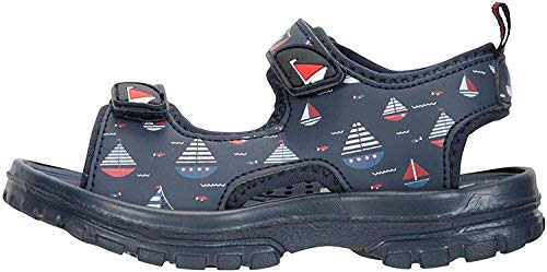 Mountain Warehouse Sandalias Sand para niño - Zapatos con Forro de Neopreno, Sandalias de Verano con Suela Resistente, Calzado con Tira de talón Desmontable Azul 32