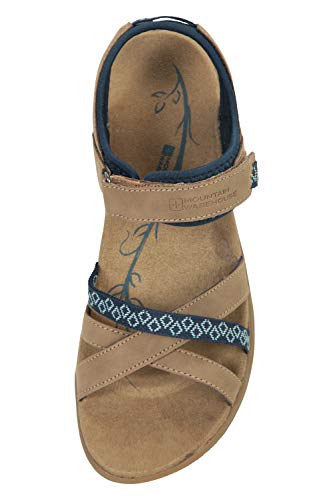 Mountain Warehouse Sandalias Summertime para Mujer - Zapatos Ligeros de Verano, Transpirables, duraderos, Casuales - para Playa, Viajes, Piscina Azul Marino Talla Zapatos Mujer 39 EU