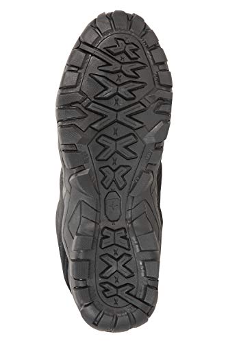 Mountain Warehouse Zapatillas de Senderismo para Mujer - Transpirables, con Malla Superior, Suela de Goma Duradera y Plantilla EVA - Ideales para Senderismo Negro Talla Zapatos Mujer 37 EU