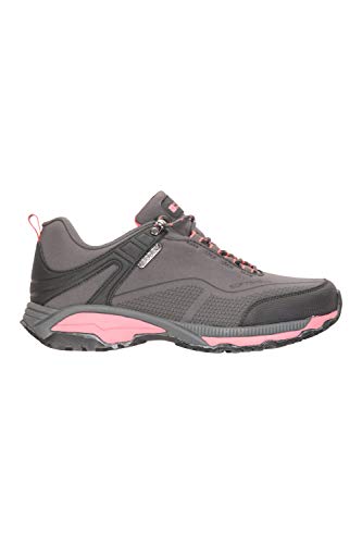 Mountain Warehouse Zapatillas Impermeables Collie para Mujer - Calzado liviano para Damas, Zapatos Transpirables, Zapatos Suaves para Caminar Gris Talla Zapatos Mujer 38 EU